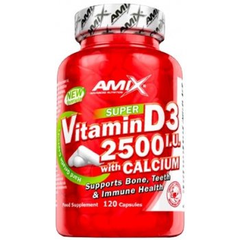 Amix Super Vitamin D3 2500I.U. with Calcium 120 kapsúl