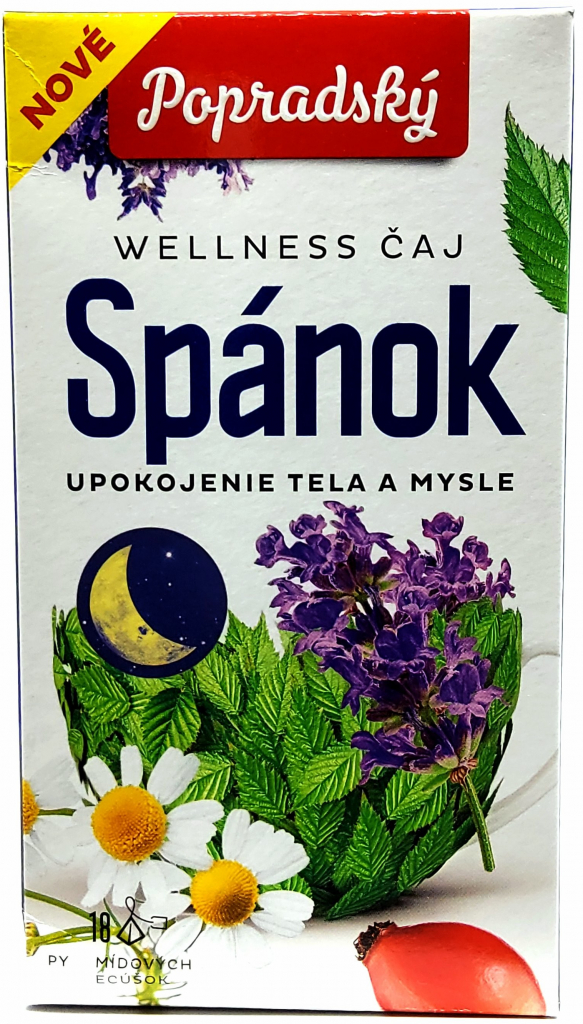 Popradský Wellness čaj Spánok upokojenie tela a mysle 27 g