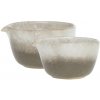 Chic Antique 2 ks béžovo šedá miska Valence Dusty Stone 11 x 6 10 x 5,5 cm 274 ml 155 ml
