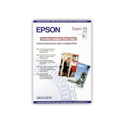 papier EPSON S041328 Premium semi-gloss photo 251g/m2, A3+, 20ks