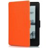 Obal na čítačku Kindle 8 - Durable Lock DL405 - oranžové, magnetické zatváranie, AutoSleep (Puzdro Durable Lock pre čítačku Amazon Kindle 8, oranžové + záruka 3 roky + darčeky zadarmo)