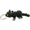 Prívesok kľúčenka MAČKA - Čierna