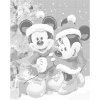 ZUTY Bodkovanie - MICKEY MOUSE A MINNIE VO VIANOČNOM Rámovanie: bez rámu a bez vypnutia plátna, Rozmer: 40x50 cm