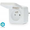 Nedis Nedis WIFIPO130EWT - Inteligentná zásuvka 3680W/230V/ Typ E/16A Wi-Fi Tuya IP44 NE0706 + záruka 3 roky zadarmo + záruka 3 roky zadarmo