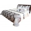 Prehozynapostel přehoz na postel prešívaný šedej farby s barokovým vzorom MARNM44-U 260 x 240 cm