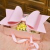 Dortisimo Elegantný univerzálny box s mašľou ružový (35 x 21 x 16,5 cm)