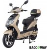 Elektroskúter RACCEWAY® E-FICHTL® 250W 12Ah, zlatý-lesklý