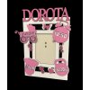 Detský fotorámik s obrázkami a iniciálmi v ružovej farbe 7 11653