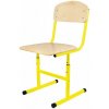 Dobse JACEK nastaviteľná školská stolička (veková kategória 4–6) – žltá
