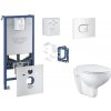 Grohe Rapid SLX - Set predstenovej inštalácie, klozetu, dosky SoftClose a tlačidla Arena Cosmopolitan, alpská biela SANI11BB3135