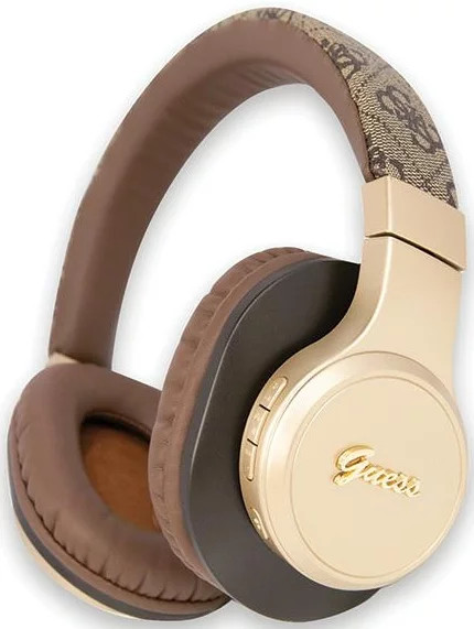 Guess Bluetooth on-ear headphones brown 4G Script