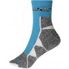 James&Nicholson Unisex športové ponožky JN215 Bright Blue 45-47