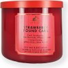Bath & Body Works 3-knotová vonná svíčka STRAWBERRY POUND CAKE 411 g