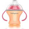 Baby Ono Netečúci hrnček s mäkkým náustkom 180 ml oranžový