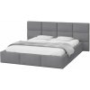Wilsondo Čalúnená manželská posteľ s úložným priestorom Dony - sivá Rozmer: 180x200