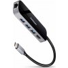 Replikátor portov AXAGON HMC-6GL SuperSpeed USB-C 3.2 Gen 1 Multiport Hub, 3x USB, HDMI, RJ-45, PD 100W (HMC-6GL)