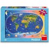 DINO Puzzle Mapa světa XL 300 dílků
