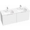 Ravak Classic II skrinka 130x45x47 cm závesná kúpeľňová skrinka pod umývadlo biela X000001482