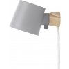Normann Copenhagen Nástenná lampa Rise – sivá