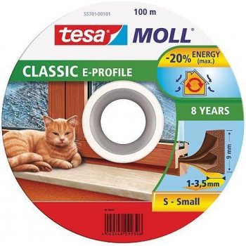 Tesnenie tesamoll® profil E, 9 mm, hnedé, 100 m