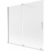 Mexen Velar, 2-krídlová posuvná vaňová zástena 170 x 150 cm, 8mm sklo námraza, chrómová, 896-170-000-31-01