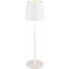GLOBO 58438W VANNIE dotyková stolná lampička V360mm LED 3W/130lm 3000K IP44 biela, vrátane batérie CR18650 1800mAh 3,7V, USB-C kábel