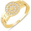 Lillian Vassago Originálny zlatý prsteň zdobený zirkónmi LLV06-GR162 Veľkosť prsteňov: 54