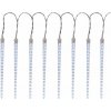 Reťaz MagicHome Vianoce Icicle, 352x LED studená biela, 16 cencúľov, vodopádový efekt, 230 V, 50 Hz, IP44, exteriér, osvetlenie, L- 4,50 + 5 m