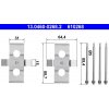 ATE Sada prísluženstva obloženia kotúčovej brzdy 13046002682