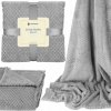 Springos polyester šedá Deka 200x150