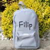 Ruksak detský - šedý s menom nie