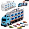 Skladací transportér, Nákladné Auto pre deti + 8 autíčok