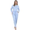 Leveza M Max dámske pyžamo Klarysa1658 sv.modrá