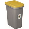 M.A.T. odpadkový koš HOME ECO SYSTEM PH sivý / žltý 40 l