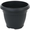Prosperplast DCE25 Terra kvetináč guľatý 25cm Antracyt S433