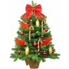 LAALU Ozdobený stromček SANTA CLAUS 60 cm s 29 ks ozdôb a dekorácií s LED OSVETLENÍM
