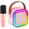 MG Singer Bluetooth Karaoke mikrofón reproduktor ružový