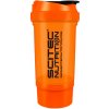 Scitec Traveler shaker 500ml + zásobník - oranžový