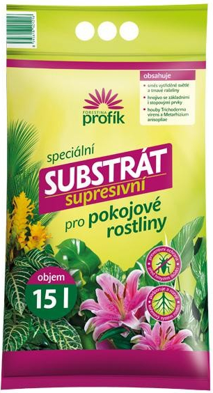 Forestina Profík supresívny substrát pre izbové rastliny 15 L