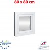 OKNA-HNED.SK Plastové okno | 80 x 80 cm (800 x 800 mm) | biele | otváravé aj sklopné | pravé