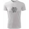Jesus loves you - Pánske tričko Fantasy športové - XL ( Biela )