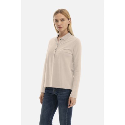 La martina WOMAN POLO L/S PIQUET STRETCH fialová