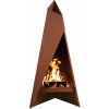 HETA TIPI L - venkovní krb, nízkolegovaná ocel, patina rzi