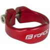 Objímka sedlovky FORCE na imbus černá (různé barvy) 31,8mm Al, červená
