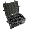 Peli™ Case 1610 kufor s nastaviteľnými prepážkami na suchý zips, čierny