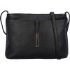Dámska kožená crossbody kabelka čierna - ItalY Eneta čierna