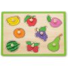 Detské drevené puzzle s úchytmi Viga Ovocie multicolor