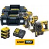 Sada 3 bezuhlíkových 18V akumulátorových nástrojov DCK368P3T DeWalt (DCD796, DCF887, DCH273) s 3x 5Ah batériami