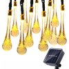 LED Solárna reťaz Kvapka 40 LED / 5m