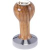 Buna café tamper, oliva, lak, SP, 58 mm, nerez mat, plochý